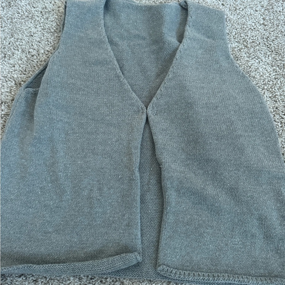 Gray Knit Vest